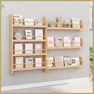 YOUNAL Solid Wood Bookshelf Wall Hanging Picture Book Shelf Simple Bookcase Children Small Bookshelf Wall Shelf Student Kindergarten Bookshelf 57lR