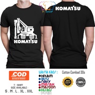 Komatsu T-shirt - KOMATSU heavy equipment T-shirt Excavator operator