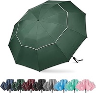 G4Free 54 Inch Windproof Inverted Umbrella with Reflective Stripe Large Compact Reverse Golf Umbrell