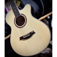 AK Guitar AK-220C Acoustic Guitar 40" Natural