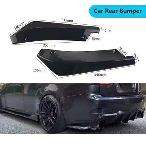 For Lexus IS250 IS350 06-13 Car Rear Bumper Splitter Diffuser Canard Wrap Spoiler Side Fender Skirt 