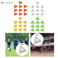 [Devoko] 10 Pieces Soccer Training Cones Agility Soccer Cones Supplies Disc Cones Soccer Triangle Tr