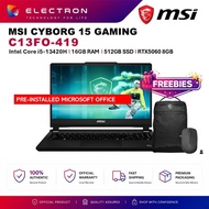 MSI Cyborg 15 C13WFO-419 15.6" FHD Gaming Laptop ( i5-13420H, 16GB, 512GB SSD, RTX5060 8GB, W11PRO )