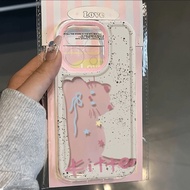 Hollow Transparent Cute Cat Phone Case for IPhone 11 12 13Pro Max 15Plus XR XS Max 7 8 Plus SE2020 C