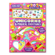 Unicorns & Magical Creatures 2In1 Activity Fun (Includes: Double-Sided Sticker Scene, Coloring Book,