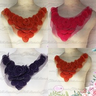 (Per Pcs) AP503 Beautiful Collar / Neck Application / Beautiful Neck Patch