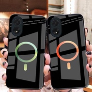 (Q69) Softcase Glass Oppo A58 4g 5g A78 4g 5g A38 A98 A18 Reno 8T 4G 5G A17 A17K A5S A12 F9 A11K -La