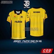 [FREE CUSTOMIZATION] nubia Jersey FNATIC ONIC PH Special M6 JERSEY New 2025 (free custom nickname) J