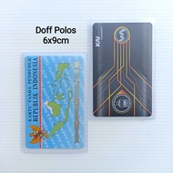 Plastik KTP SIM Id Card Emoney doff uk.6x9cm (satuan)