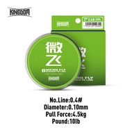 Vương quốc dây câu 100m 8 sợi bện PE dòng 0.4 #0.6 # Màu Xanh Lá Cây dây PE đa sợi độ mịn cao