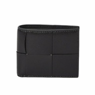 【BOTTEGA VENETA 寶緹嘉】BV Cassette Bifold 牛皮 經典大編織 短夾 卡夾 皮夾 黑色 743004