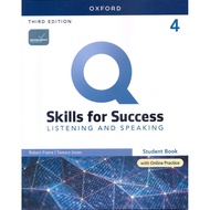 Q: SKILLS FOR SUCCESS 4 LISTENING AND SPEAKING: STUDENT BOOK WITH IQ ONLINE 20x25x1