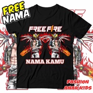 Children's T-shirt FF Free Fire SG Rapper Wings FF Children's T-shirt Game Free Fire Free Name