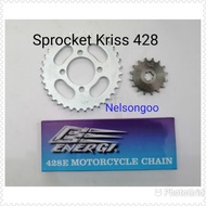 Sprocket +Chain Set Kriss 428