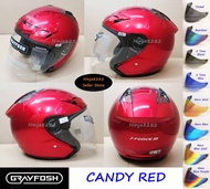 GRAYFOSH JF3 Helmet -  CANDY RED ( Size : L ) XDOT TSR KYT ARC BELL BKP MAGNUM SGV SHOIE MS88