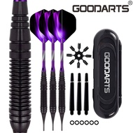 GOODARTS-3 Pieces Electronic Soft Dart Set|19g Professional Competitive Dart Gift Box|With Plastic D