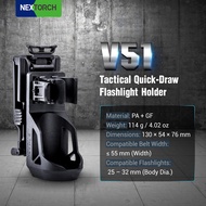 V51 NEXTORCH รวดเร็ว-วาดกระเป๋าใส่ไฟฉายเข้ากันได้กับไฟ25-32มม