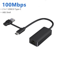 kebidumei | Kebidumei 5G/2.5G/1000/100Mbps Wired Network Card Adapter USB Type C to RJ45 LAN Etherne