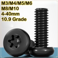[WDY] Grade 10.9 Black High-Strength Round Head Screw Torx Screw Anti-theft Screw M3M4M5M6M8M10