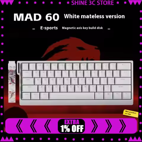 FGG Madlions Mad60 Mad68 He Mechanical Keyboard Magnetic Switch 8k Wired Rgb Hot Swap Custom Keyboar