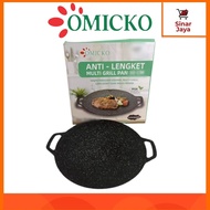 OMICKO Multi Grill Pan Bulat / Wajan Keramik (Anti Lengket)