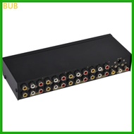 BUB 8-way Composite RCA AV Splitter 1X8 Video 1 in 8 out Splitter Distributor HDTV