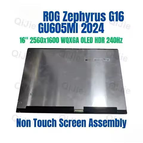 ATNA60DL01 OLED LCD screen for ASUS ROG Zephyrus GU605C GU605M GU605MI GU605MV OLED with glass cover