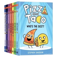 Pizza and Taco Pizza and corn chips10Full-color comic book, hardcover children's picture book
