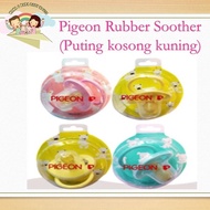 Pigeon Natural Rubber Pacifier with Cover (NB 0m to 8m+) Baby Puting Kosong Warna Kuning