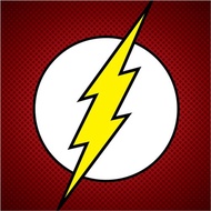 【DC】閃電俠 The Flash 漫畫LOGO - 無框畫