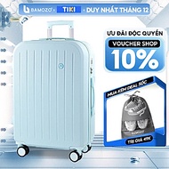 Vali Du Lịch Bamozo 8812 Thời Trang Màu Xanh Nhạt Size 20/24 Chất Liệu Nhựa ABS Bền Đẹp Bảo Hành 5 N