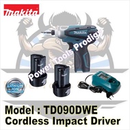 MAKITA 10.8V CORDLESS DRILL DRIVER TD090DWE / DRILL / MAKITA DRILL / COMES WITH 2 LI-ION BATTERY