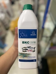 BKC 80% VMD chai 1 lít sát trùng nước nuôi cá tôm diệt vi khuẩn nguyên sinh vật gây hại cho cá.