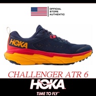 【100% authentic】Hoka ATR 6 Navy Radiant Yellow running Shoes for Men Sneakers