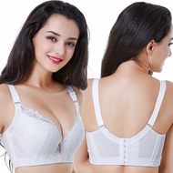 New Women's Fashion Full Cup Thin Plus Size Bra Women Big breast Big Cup Floral Lace Bras Wired Side