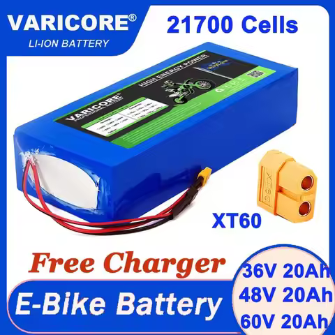 VariCore 36V 48V 60V 20Ah 21700 Lithium Battery Pack 10s 13s 16s 500W 1200w 1440w 42V 54.6V 67.2V ba
