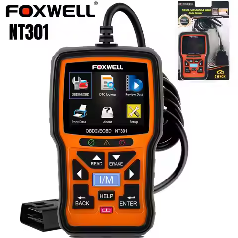 FOXWELL NT301 Car OBD2 Scanner Check Engine Code Reader Professional OBD2 Automotive Scanner Car Dia