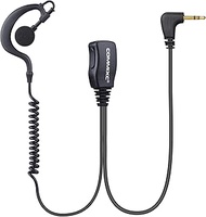 COMMIXC 2-Pack Walkie Talkie Earpiece with Mic, 2.5mm 1-Pin G-Shape Walkie Talkie Headset with PTT,