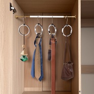 2 Pcs Belt Organizer Space Saving Stainless Steel Belt Hanger 360° Rotating Belt Organizer Hanger Ve