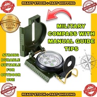 𝗖𝗢𝗠𝗣𝗔𝗦𝗦 𝗠𝗜𝗟𝗜𝗧𝗔𝗥𝗬 OUTDOOR COMPASS ARMY GREEN KOMPAS ARAH KIBLAT WISEL OUTDOOR HIKING COMPASS EMERGENC