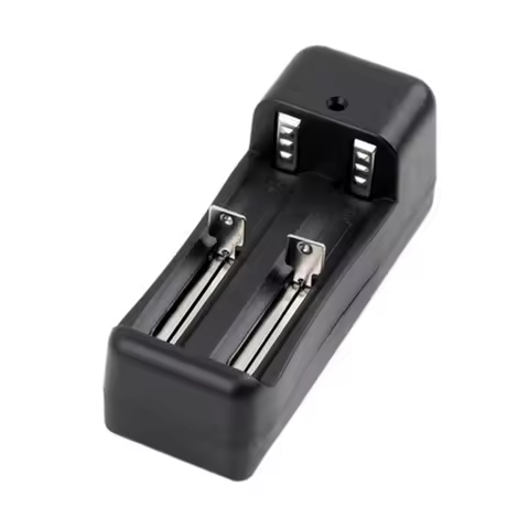 Universal 1/ 2 Slots 18650 Battery Charger Adapter 3.7V 500ma Intelligent power off IC EU US Plug fo