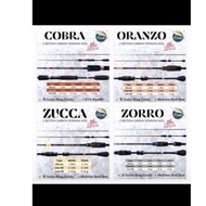 Orca zorro and oranzo fishing rod handles