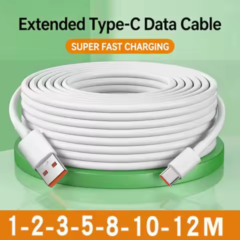 12M/10M/8M/5M/3M Extended USB C Data Cables Multiple-choice Extra Long Type C Charger Wire Cord for 