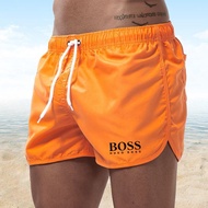 Boss กางเกงบอร์ดผู้ชายชุดว่ายน้ำโต้คลื่นชายหาดสั้นแห้งเร็วกางเกงขาสั้นวิ่งโรงยิม M-3XL 0116