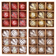 Christmas Alien Ball 8cm Transparent Christmas Ball 8cm9pcs Christmas Ball Plastic PET Christmas Han