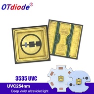 3535 254nm UVC LED Diode SMD Emitting Chip 0.6W UV 250nm-260nm DC5-7V Ultra Violet Lamp for Surface 