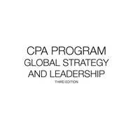 GPA Program Global Strategy and Leadership #3rd Edition