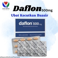 Daflon 500mg (Micronized Purified Flavonoid Fraction ) [ Ubat Buasir/ Ubat kecutkan buasir/ Hemorrho
