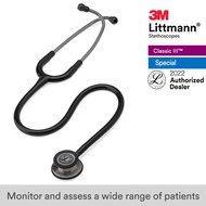 3M Littmann Classic III Stethoscope 27 inch #5811 (Black Tube Smoke-Finish Chestpiece Stainless Stem