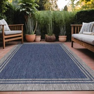 washable outdoor rug, 9x12 feet, navy blue, waterproof, ideal for patio, porch, easy to clean, non-s